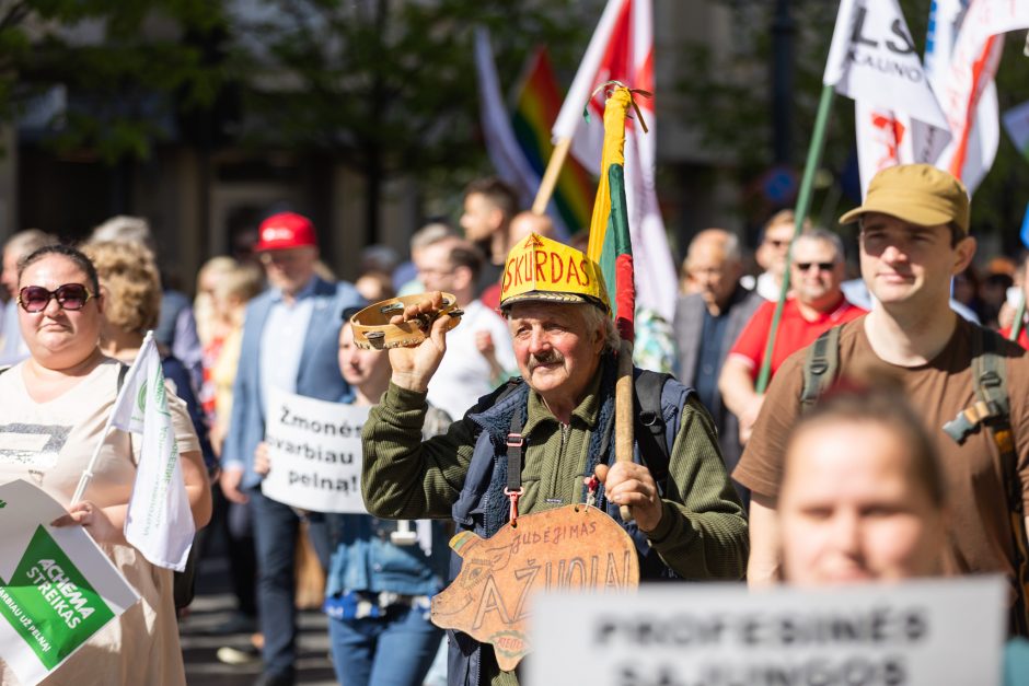 Profesinių sąjungų eitynės ir protestas Gegužės 1-osios proga