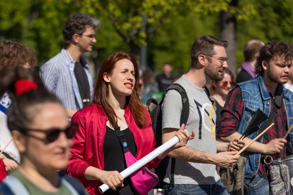 Profesinių sąjungų eitynės ir protestas Gegužės 1-osios proga