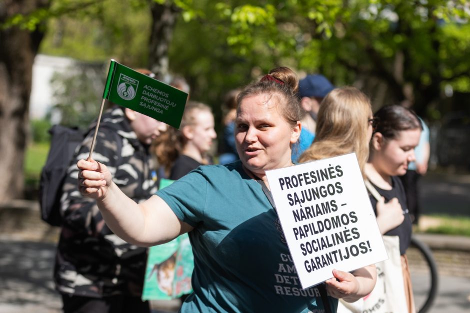 Profesinių sąjungų eitynės ir protestas Gegužės 1-osios proga