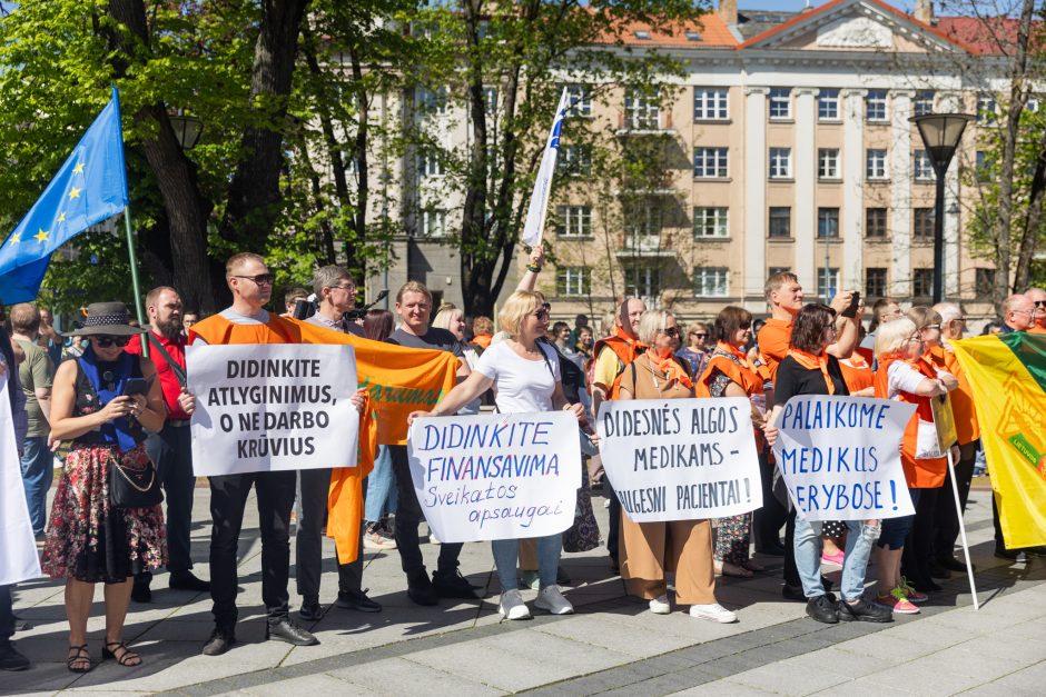 Profesinių sąjungų eitynės ir protestas Gegužės 1-osios proga