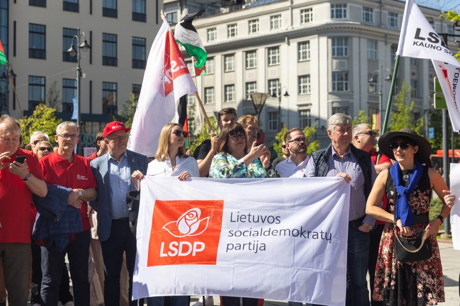 Profesinių sąjungų eitynės ir protestas Gegužės 1-osios proga