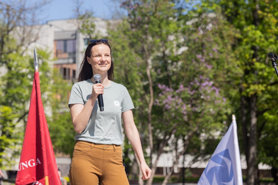 Profesinių sąjungų eitynės ir protestas Gegužės 1-osios proga