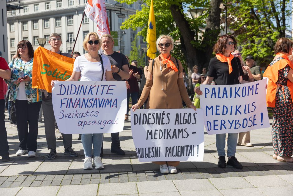 Profesinių sąjungų eitynės ir protestas Gegužės 1-osios proga