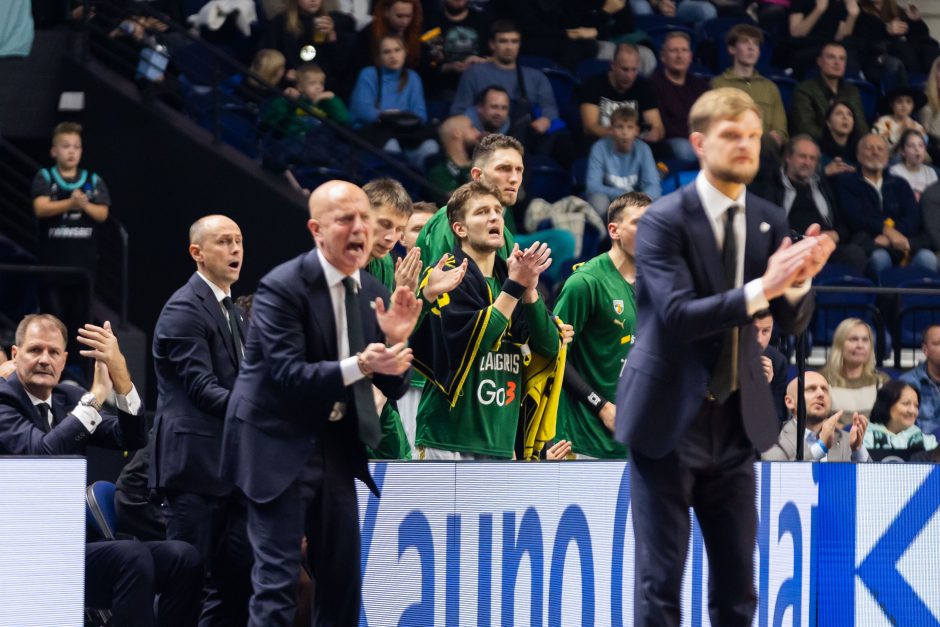 Be vyr. trenerio rungtyniavęs „Žalgiris“ gavo smūgį nuo „Wolves“ ekipos