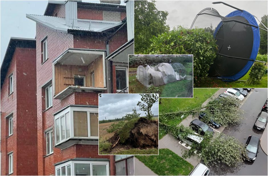 Skaičiuoja šalį talžančios audros padarinius: gyventojai raginami likti namuose!
