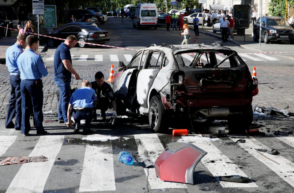 Kijeve susprogdintas žinomas Baltarusijos žurnalistas