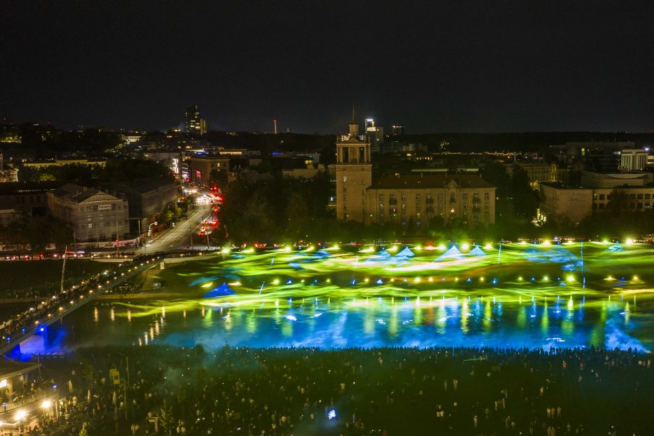 Didžiausias Lietuvoje lazerių šou „Future Vilnius“