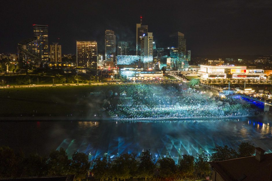 Didžiausias Lietuvoje lazerių šou „Future Vilnius“