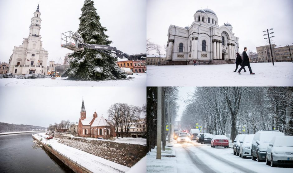 Kaunas pasidengė balta sniego skraiste: kokių orų sulauksime šią savaitę?