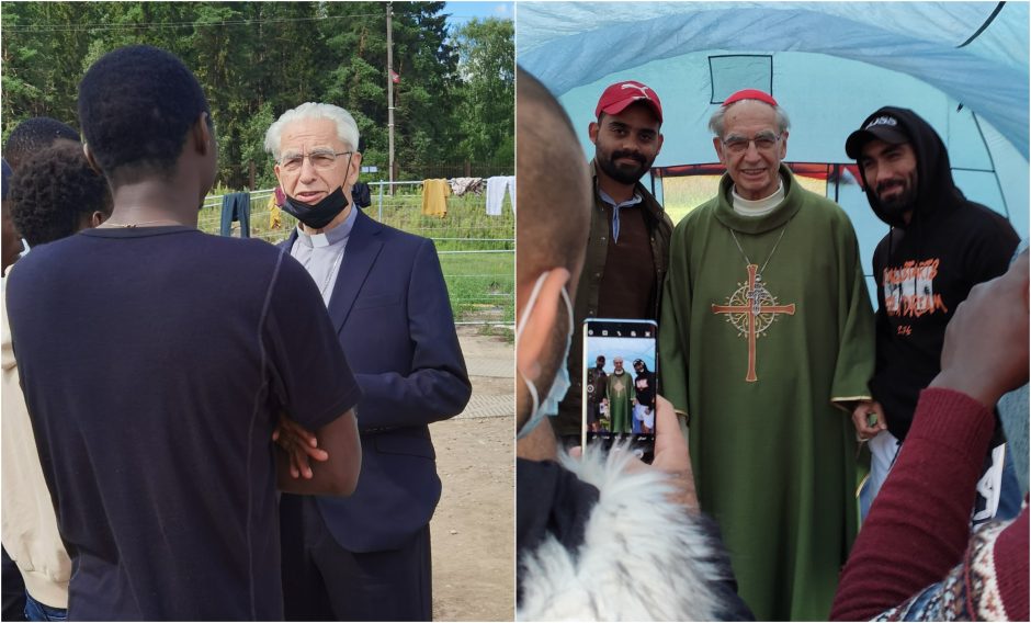 Kardinolas A. J. Bačkis svajoja, kad prieglobsčio prašytojai dirbtų, o jų vaikai lankytų mokyklas