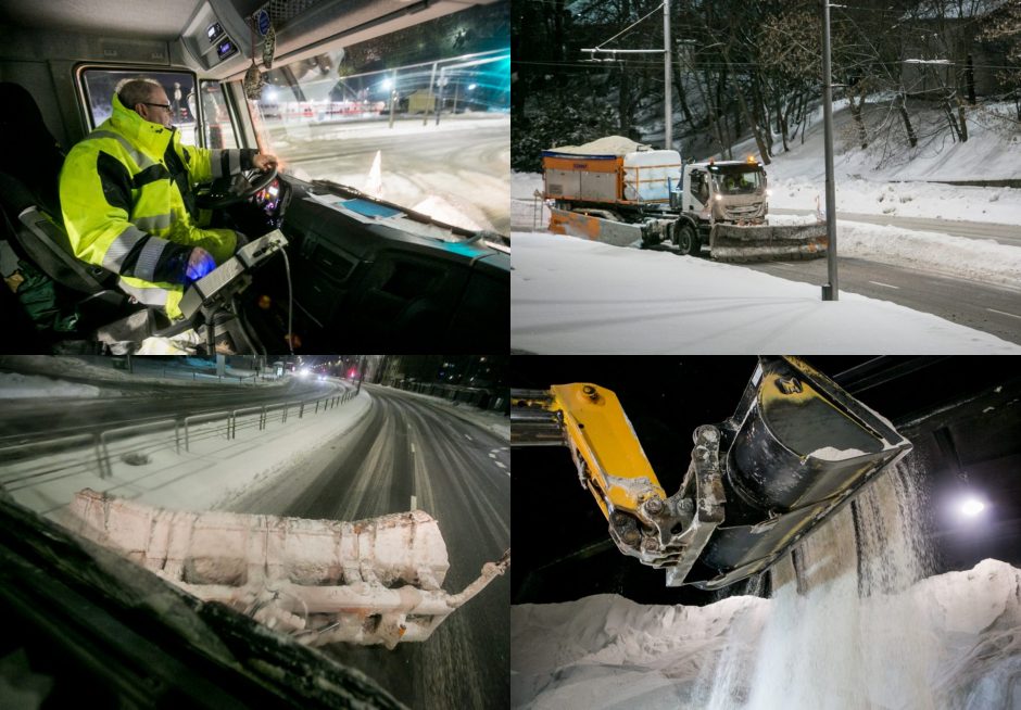 Naktinė ekskursija po Kauno gatves: žvilgsnis į kelininkų darbą