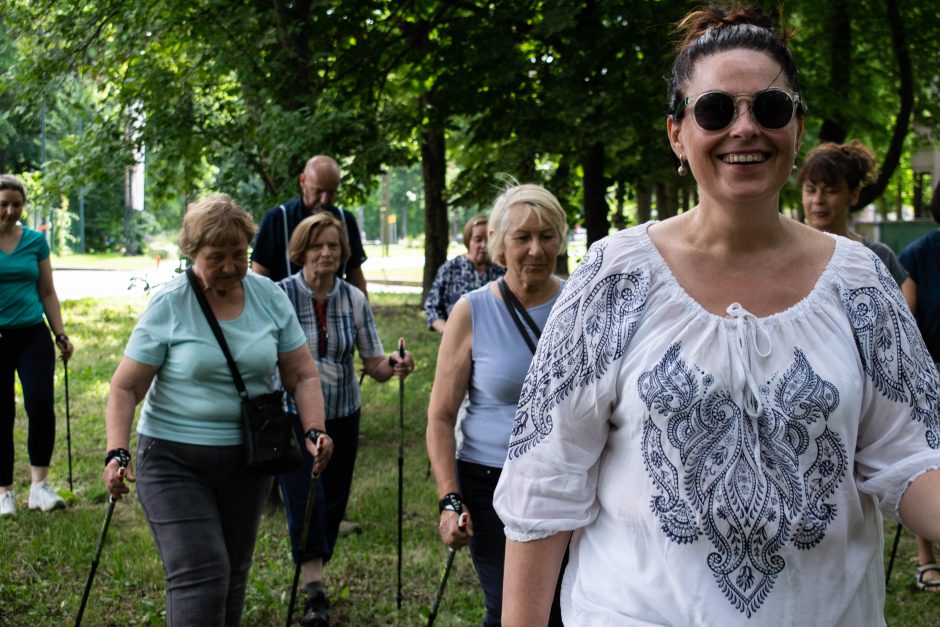 Šiaurietiško ėjimo treniruotės: „Už lazdų ir į gamtą!“