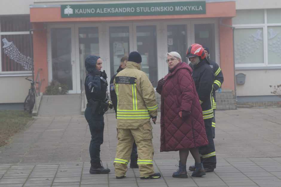 Aleksandro Stulginskio mokykloje – evakuacija