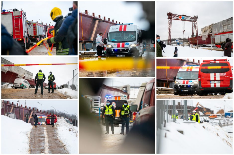 Nelaimė naujo Kauno tilto statybvietėje: vienas darbininkas žuvo, keturi sužaloti 