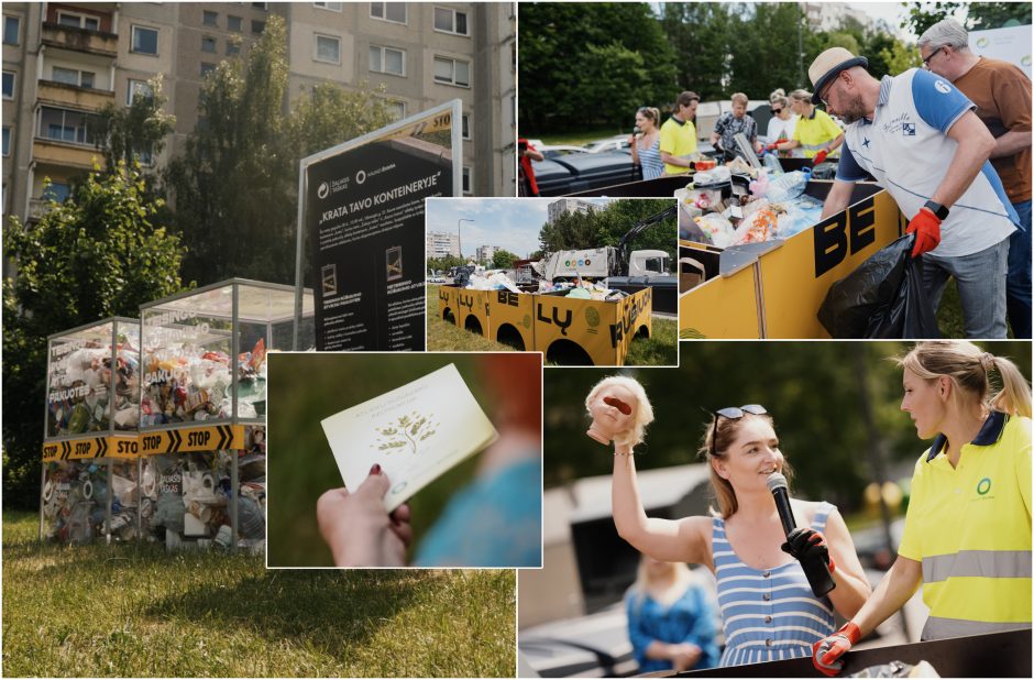 „Kauno švara“ ir „Žaliasis taškas“ tyrė kauniečių plastiko ir metalo pakuočių atliekų konteinerį