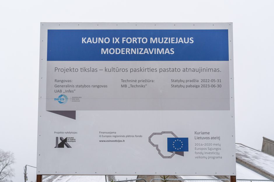 Kauno IX forto muziejaus atnaujinimas: unikalus statinys virs moderniu