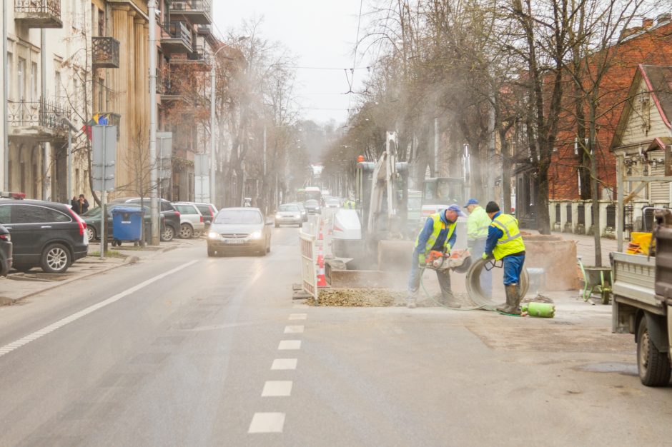 Miesto centre prasidėjo darbai