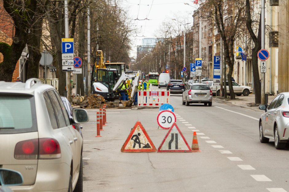 Miesto centre prasidėjo darbai