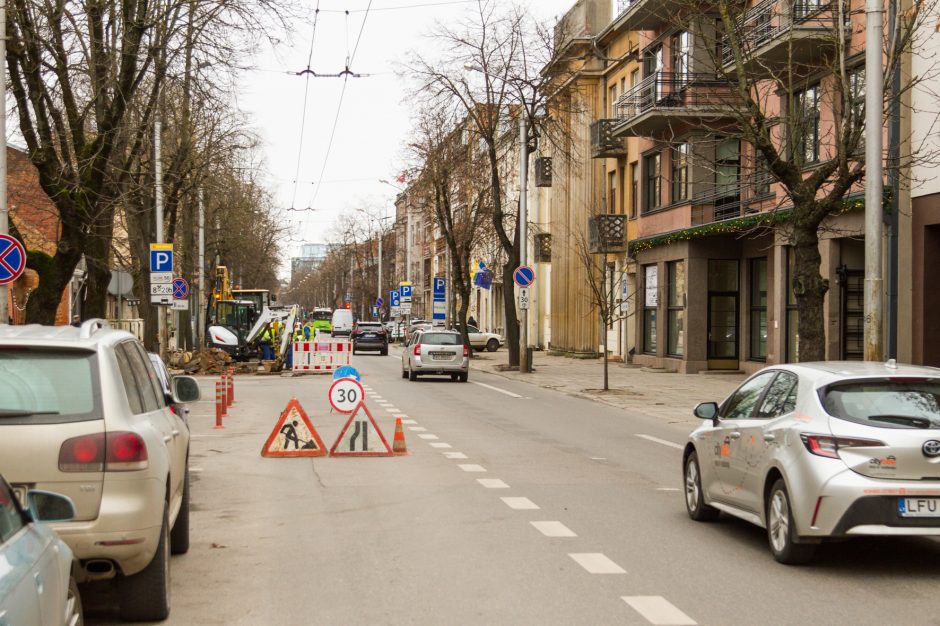 Miesto centre prasidėjo darbai