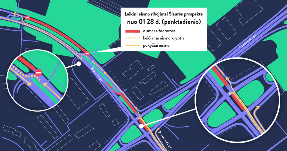 Vairuotojai, dėmesio: judrioje miesto sankryžoje dvi savaites bus ribojamas eismas