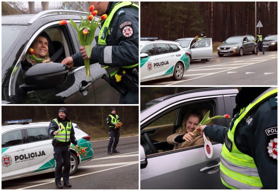 Tęsia tradiciją: Kovo 8-osios proga – išskirtinis pareigūnų dėmesys moterims