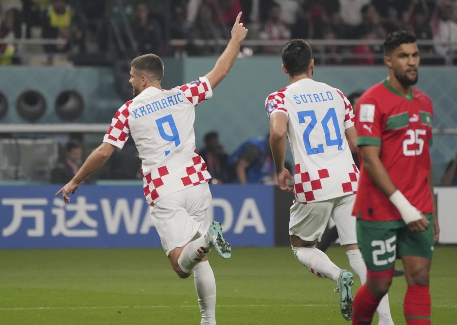 Pasaulio čempionato bronzos medaliais pasidabino Kroatijos futbolininkai 