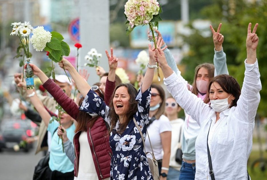 Lietuvoje gyvenanti baltarusė: turime parodyti, kad dvasios jėga galingesnė už ginklą