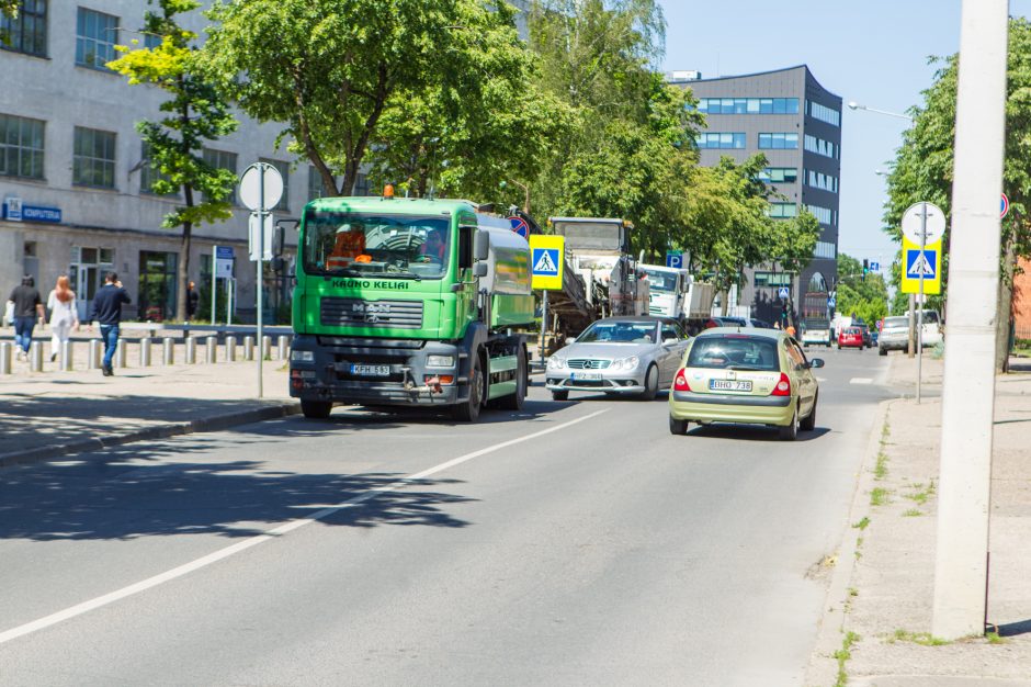 Prasideda Žemaičių gatvės įkalnės rekonstrukcija