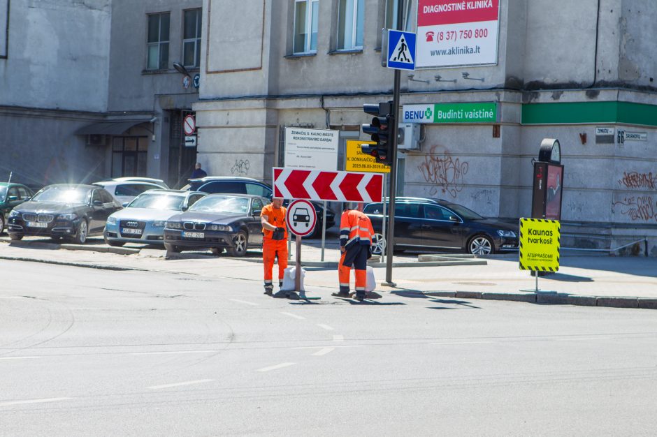 Prasideda Žemaičių gatvės įkalnės rekonstrukcija