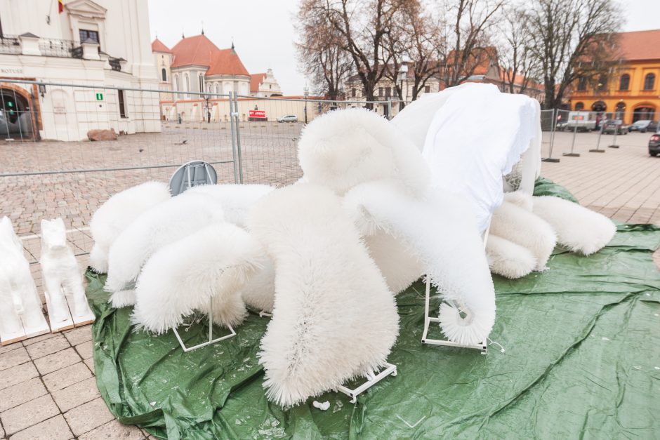 Kauno kalėdinės eglės kontūrai jau traukia smalsuolių žvilgsnius