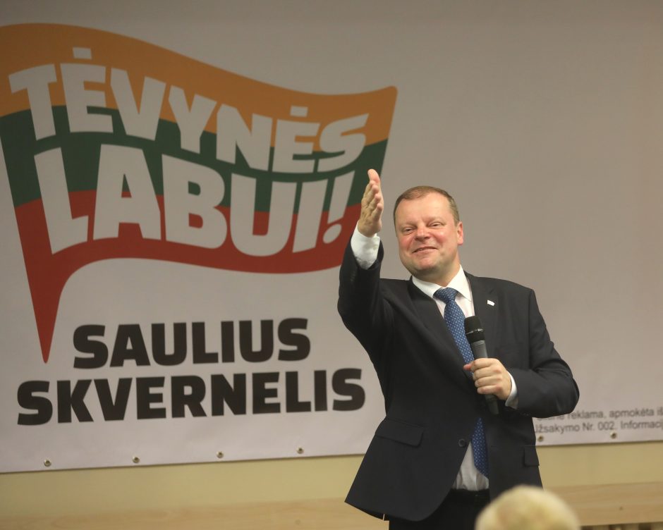 S. Skvernelis: jei nepateksiu į antrą turą, atsistatydinsiu