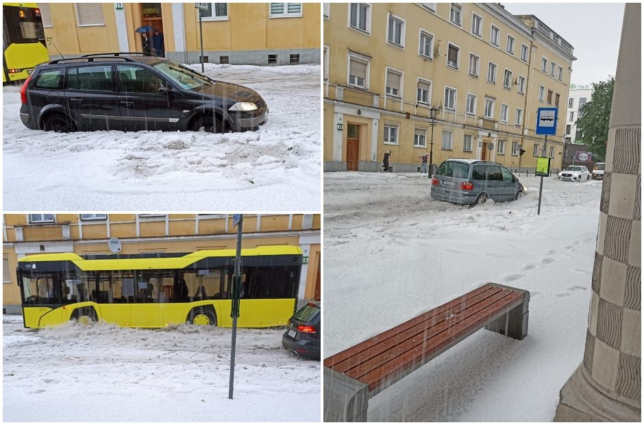 Stichija neaplenkė Lenkijos: gatvės virto šerbeto upėmis