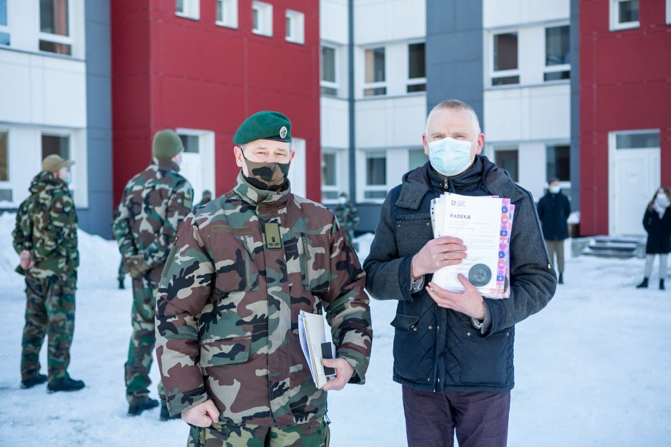 Šauliams – medikų padėka už pagalbą kovojant su nematomu priešu