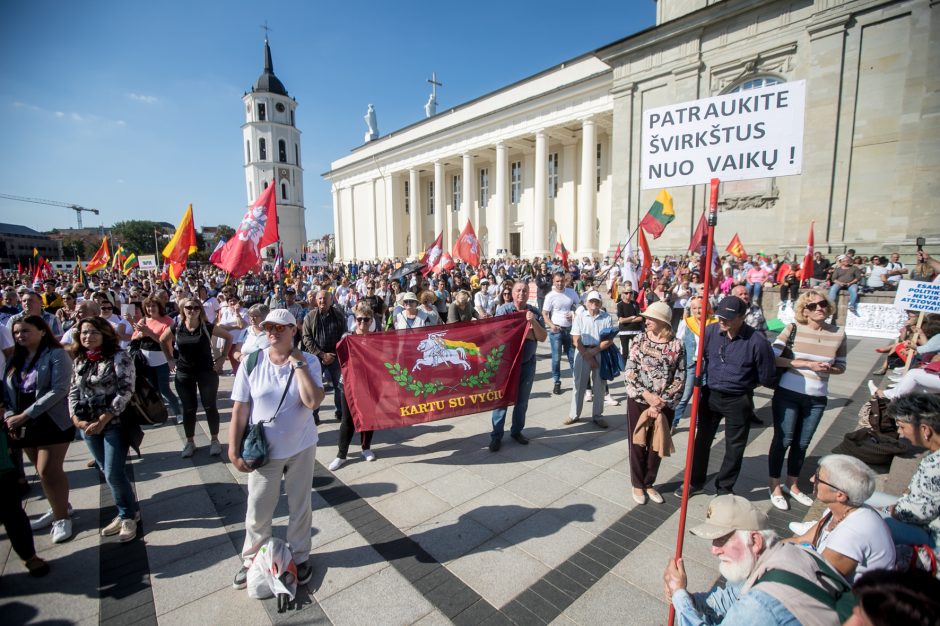 Žinomi žmonės apie mitingą: jau geriau Kaziuko mugė centre nei „šeimų gynėjai“