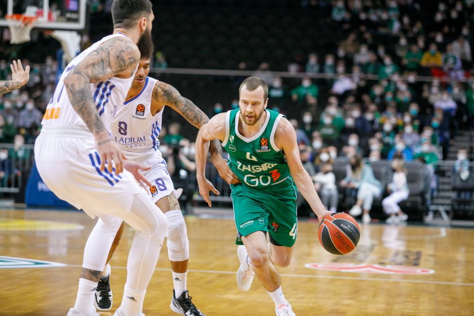 „Žalgiris“ užtikrintai įveikė Madrido „Real“