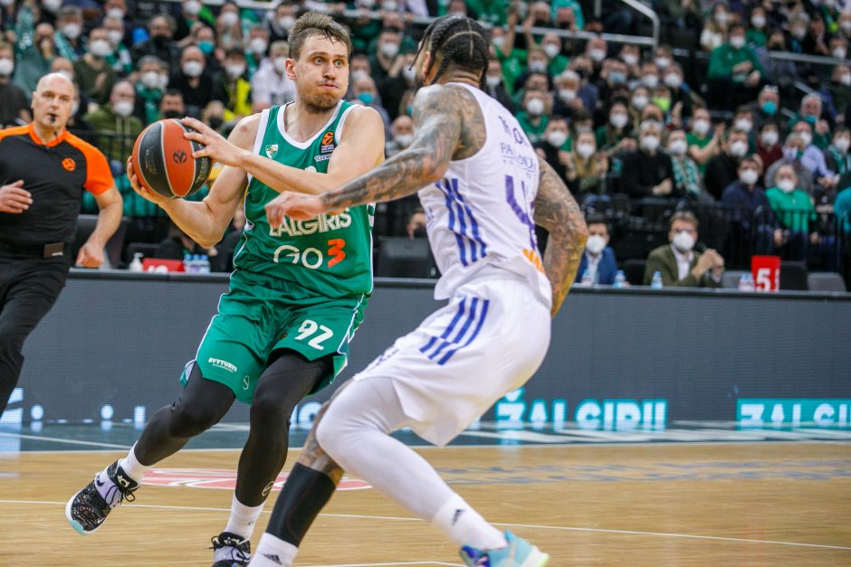 „Žalgiris“ užtikrintai įveikė Madrido „Real“