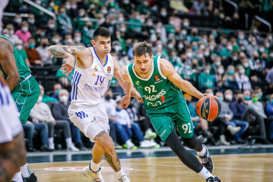 „Žalgiris“ užtikrintai įveikė Madrido „Real“