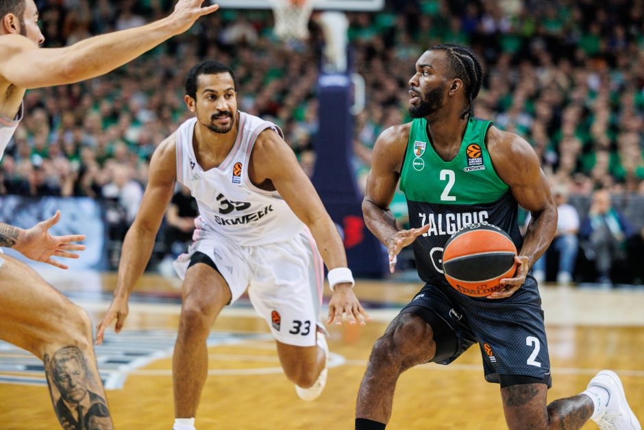 Eurolyga: ilgą laiką pirmavęs „Žalgiris“ nusileido ASVEL