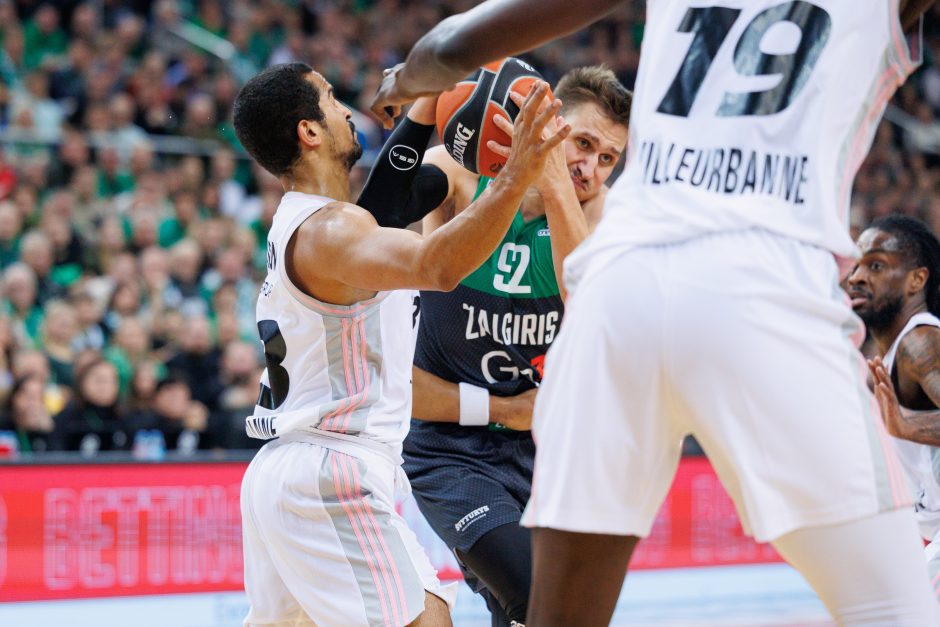 Eurolyga: ilgą laiką pirmavęs „Žalgiris“ nusileido ASVEL