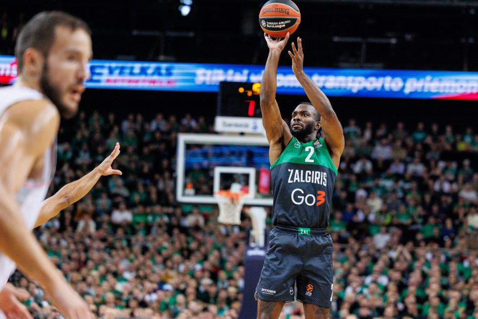 Eurolyga: ilgą laiką pirmavęs „Žalgiris“ nusileido ASVEL