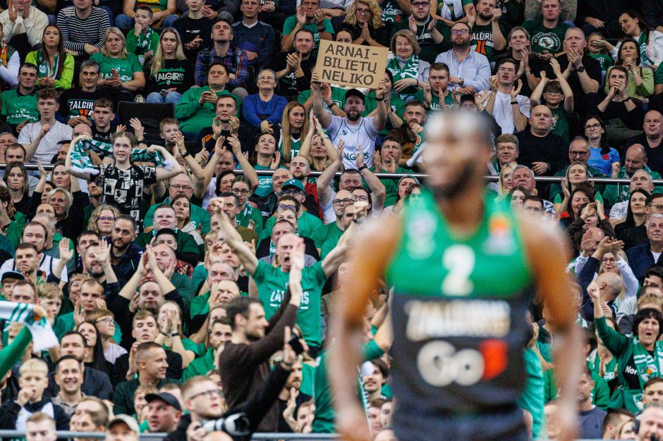 Eurolyga: ilgą laiką pirmavęs „Žalgiris“ nusileido ASVEL