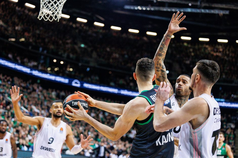 Eurolyga: ilgą laiką pirmavęs „Žalgiris“ nusileido ASVEL