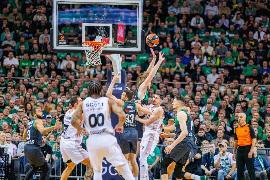 Eurolyga: ilgą laiką pirmavęs „Žalgiris“ nusileido ASVEL