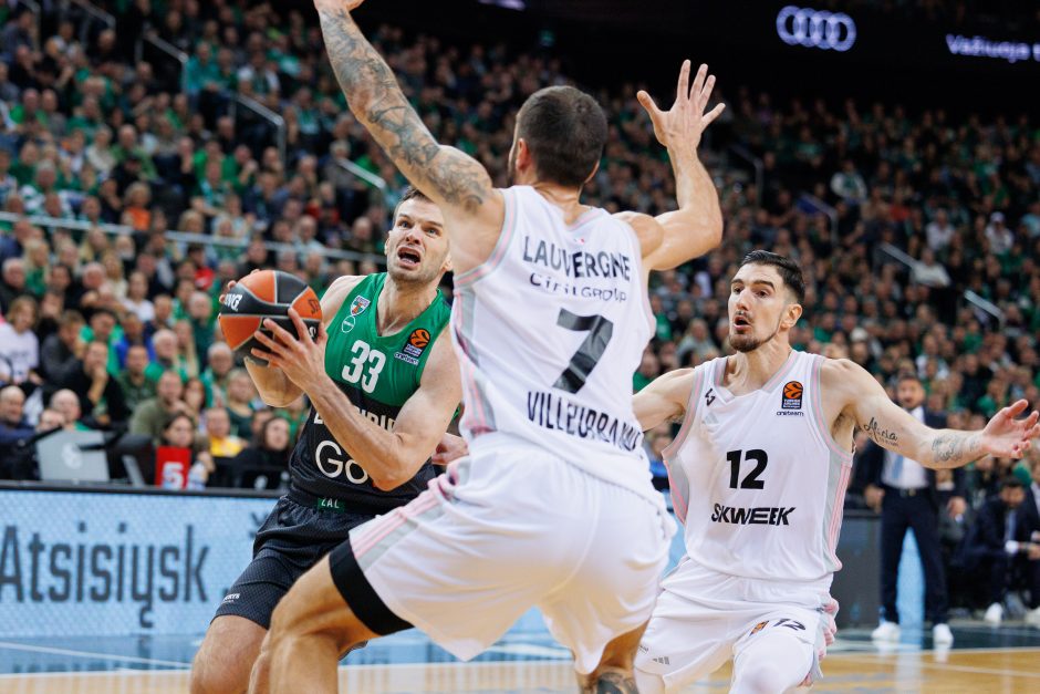 Eurolyga: ilgą laiką pirmavęs „Žalgiris“ nusileido ASVEL