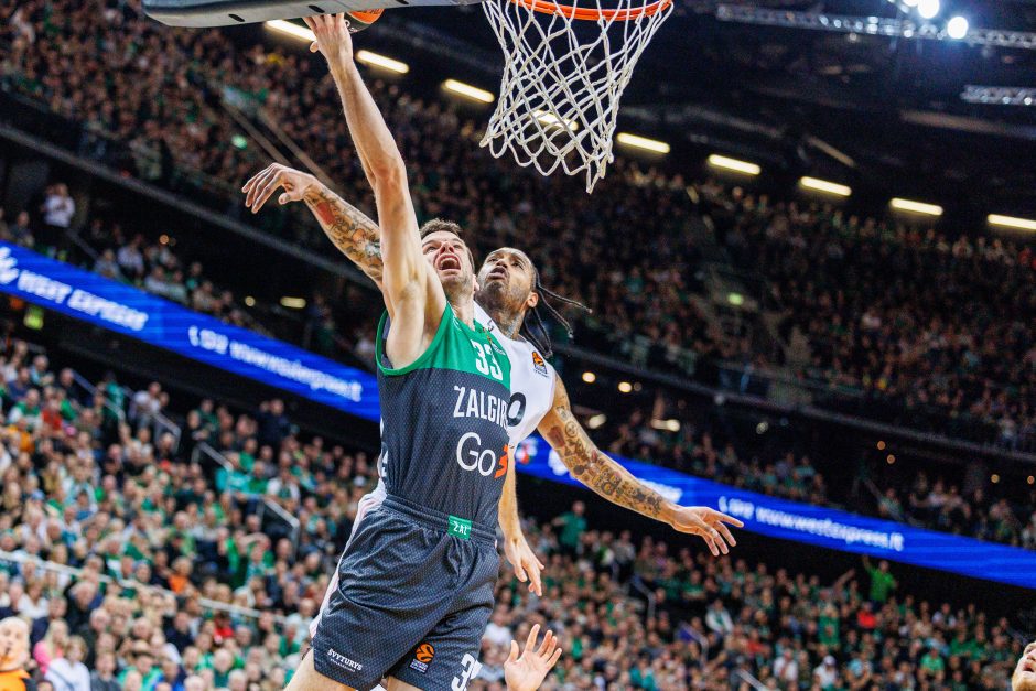 Eurolyga: ilgą laiką pirmavęs „Žalgiris“ nusileido ASVEL