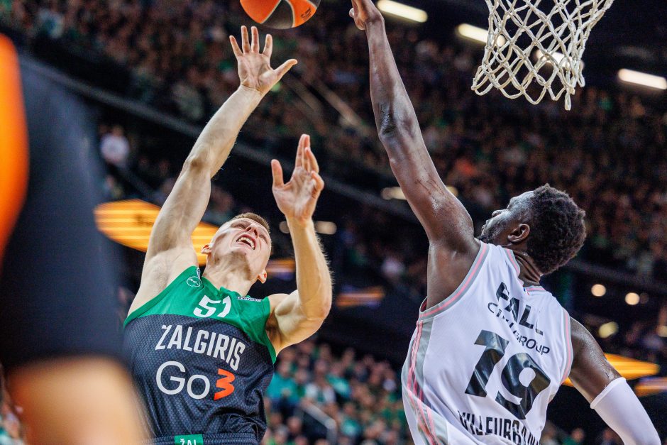 Eurolyga: ilgą laiką pirmavęs „Žalgiris“ nusileido ASVEL