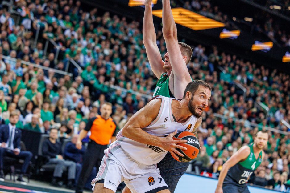 Eurolyga: ilgą laiką pirmavęs „Žalgiris“ nusileido ASVEL