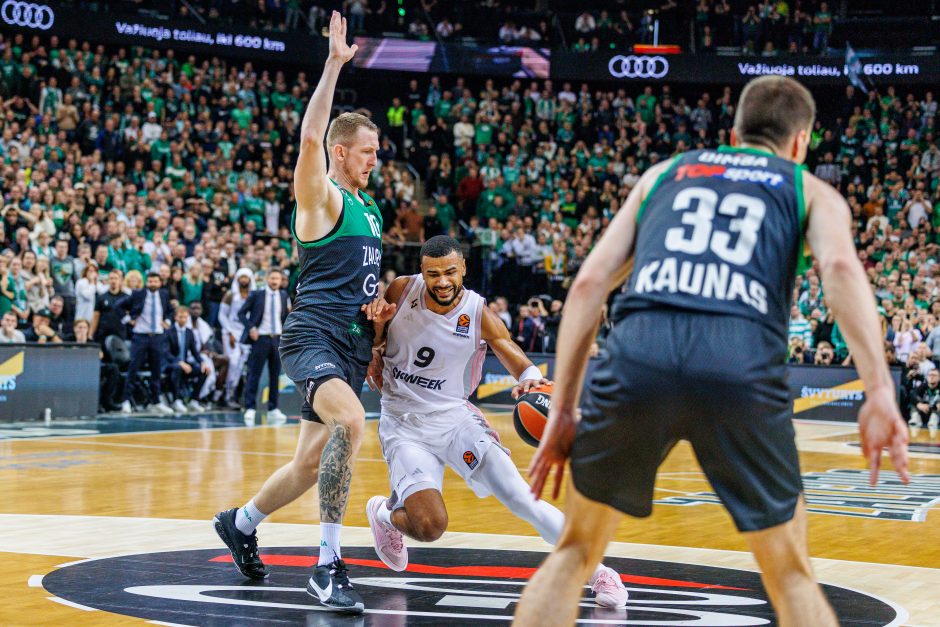 Eurolyga: ilgą laiką pirmavęs „Žalgiris“ nusileido ASVEL