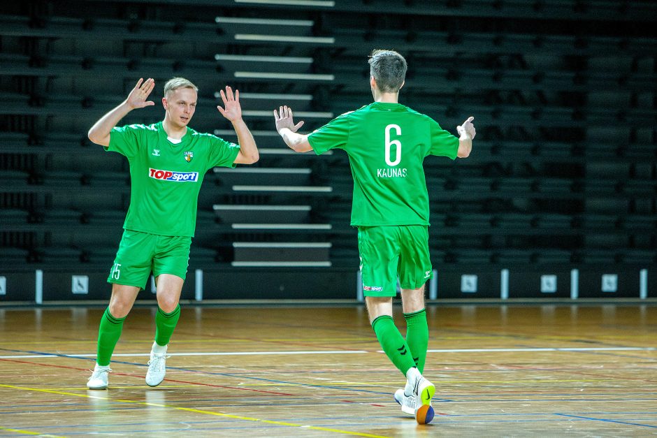 Salės futbolo A lyga: „K. Žalgiris“ – „Bruklinas“ 7:1