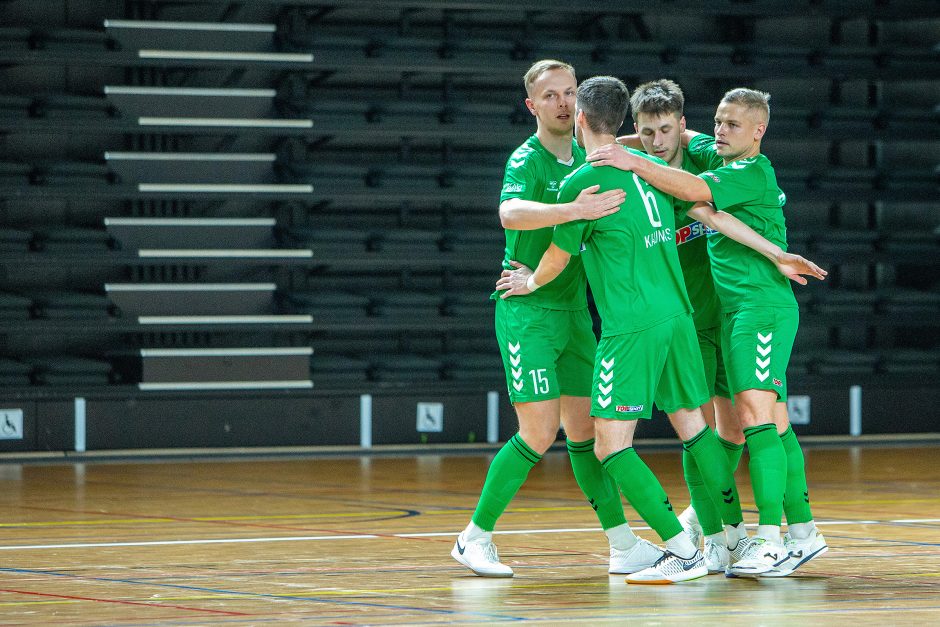 Salės futbolo A lyga: „K. Žalgiris“ – „Bruklinas“ 7:1